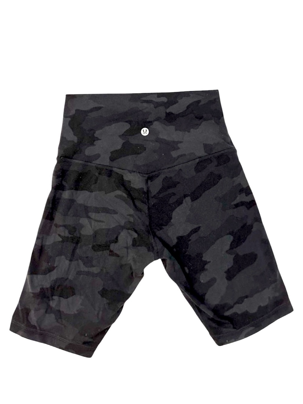 Lululemon Women's High-Rise Gray Camo Bike Shorts
